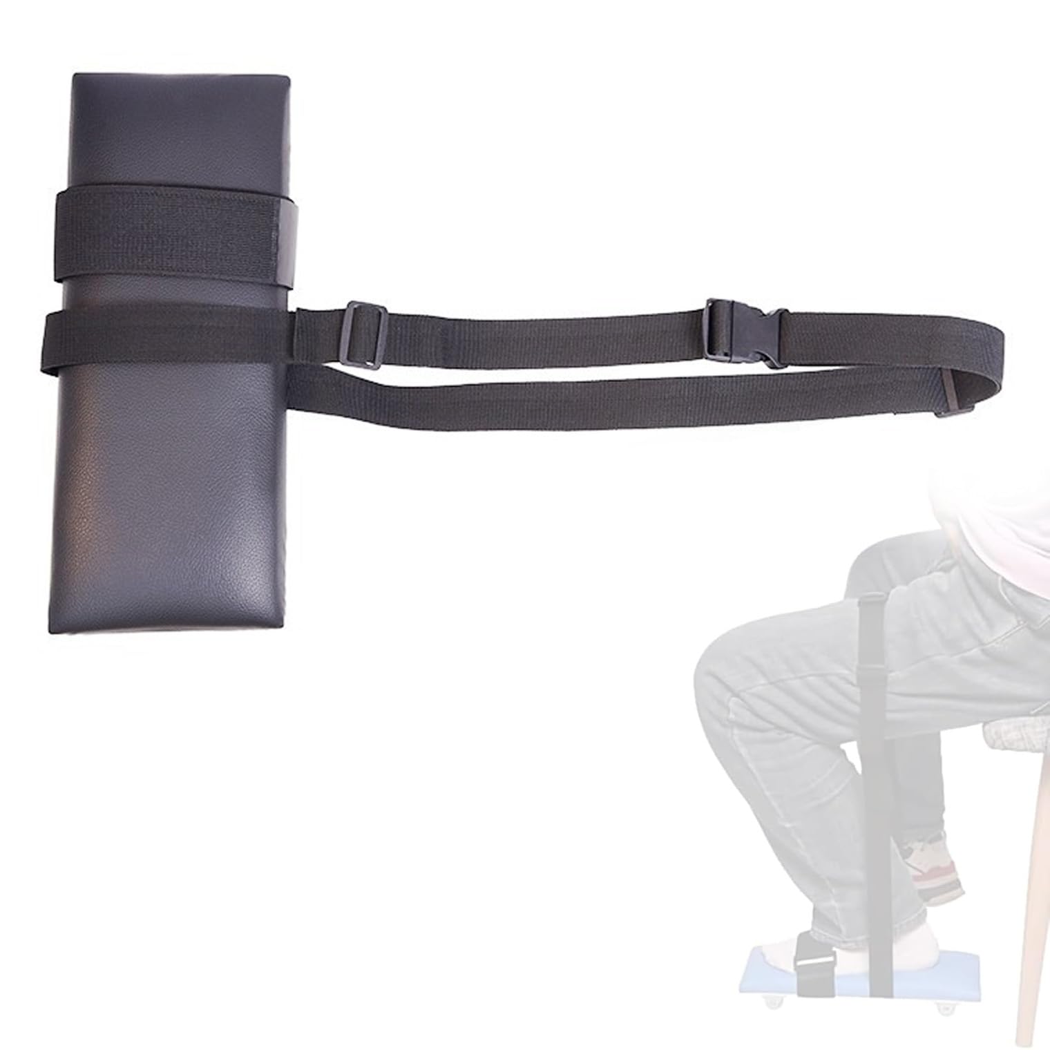 MiBoce Knee Joint Rehabilitation Skateboard, Knee Flexion and Extension Trainer, Extend/Bending Angle: 0-145°, with Hand Strap and 360° Swivel Wheels, for People With Stiff Joints And Unable To Flex