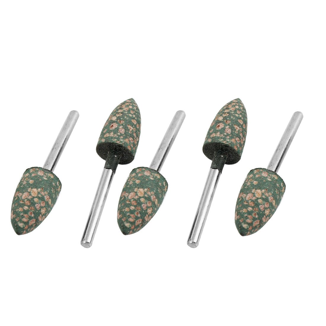 Aexit 10mm Dia Abrasives Abrasive Bit Metal Shaft Polishing Cone Shape Point Drinding Head 5 Pcs Model:66as540qo316