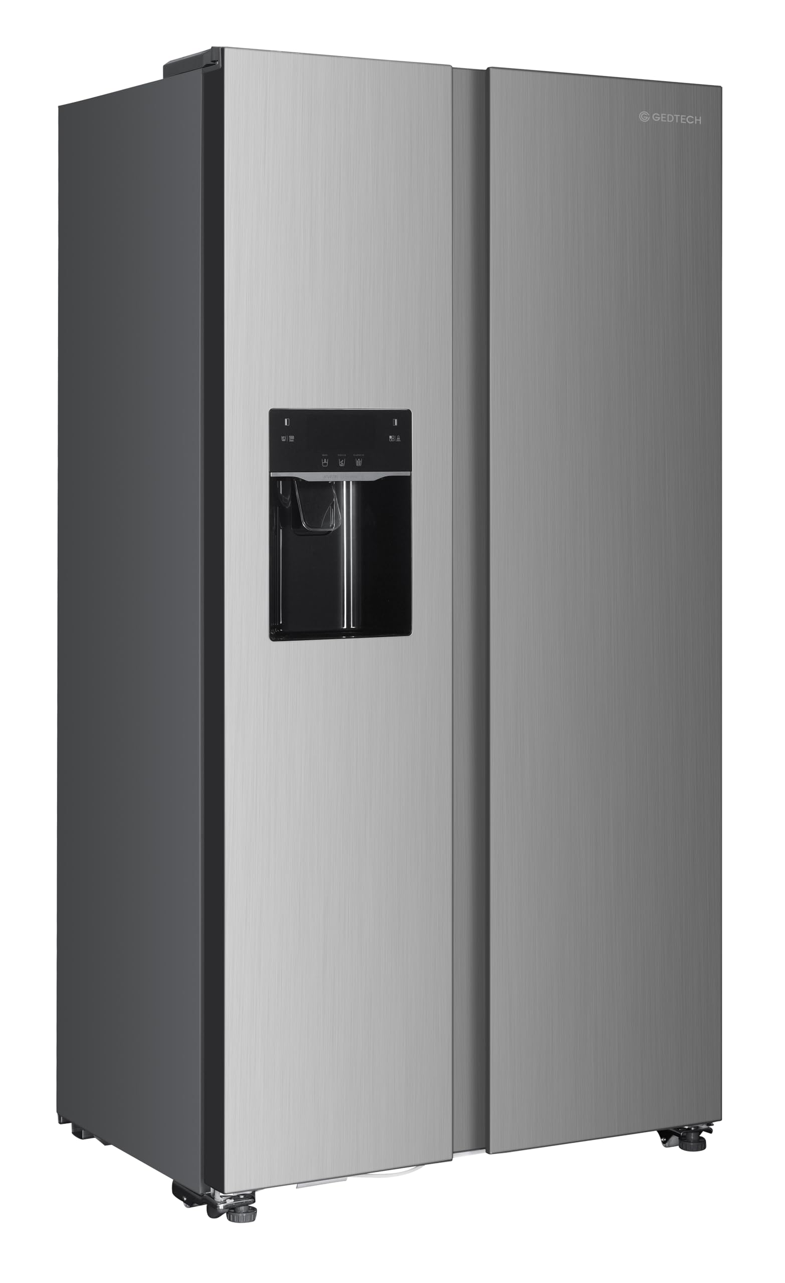 GEDTECH - Refrigerador americano GSBSA513IX Side by Side 513L - Dispensador de agua y máquina de hielo automático - Acero inoxidable