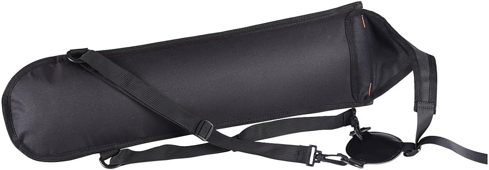 Adjustable Hunt Bow Back Quiver Archery Arrow Bag, Large Capacity with Shoulder Strap, Suitable for Outdoor Hunting - Black, 58 x 17 x 8cm