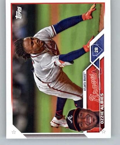 2023 Topps (From Team Set) Atlanta Braves #Atl-3 Ozzie Albies Atlanta Braves Mlb Baseball Trading Card #TOP23