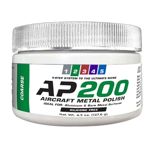 rolite Avión de AP200metal polacoCoarsepara Airplane Aluminio & Bare Metal superficies, brightwork, bordesCumple Requisitos de Boeing líder y