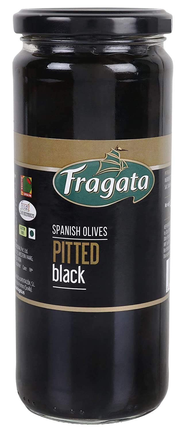Fragata Combo of Pitted Black Olives 440g & Olives Sliced Black 430g Olives for Pizzas and Salads - Image 3 thumbnail