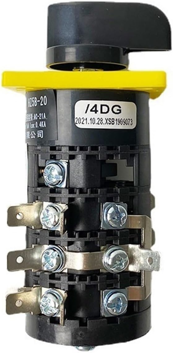 3 Position Rotary Switch HZ5B-20/4DG 4 Pole 20A Control Motor Gear Cam Switches Selector