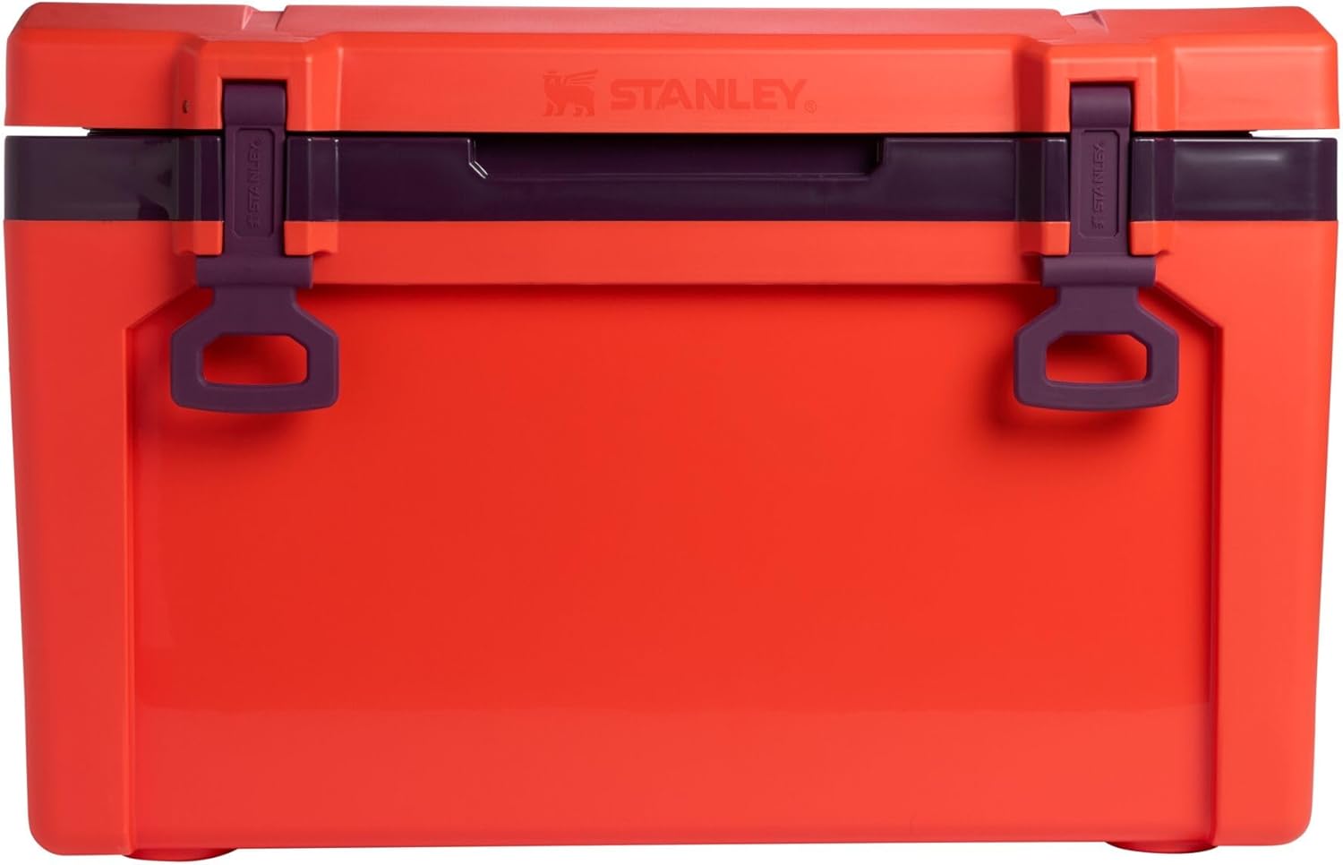 Stanley Adventure Outdoor Cooler 50 qt | Heavy Duty Outdoor Camping Cooler with Easy Carry Side Handles | 6 Days Cooling Ice Chest for 82 Cans | Flat Top Doubles as Seat | BPA-Free | Tigerlily Plum