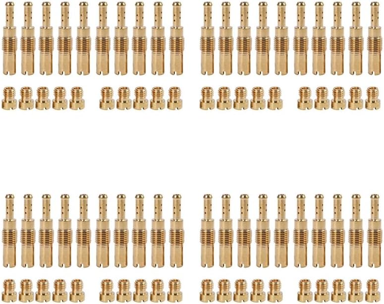 80Pcs Carburetor Main Jet Kit Set Slow/Pilot Jet for PWK for Kei-hin OKO CVK - (Color: Gold)