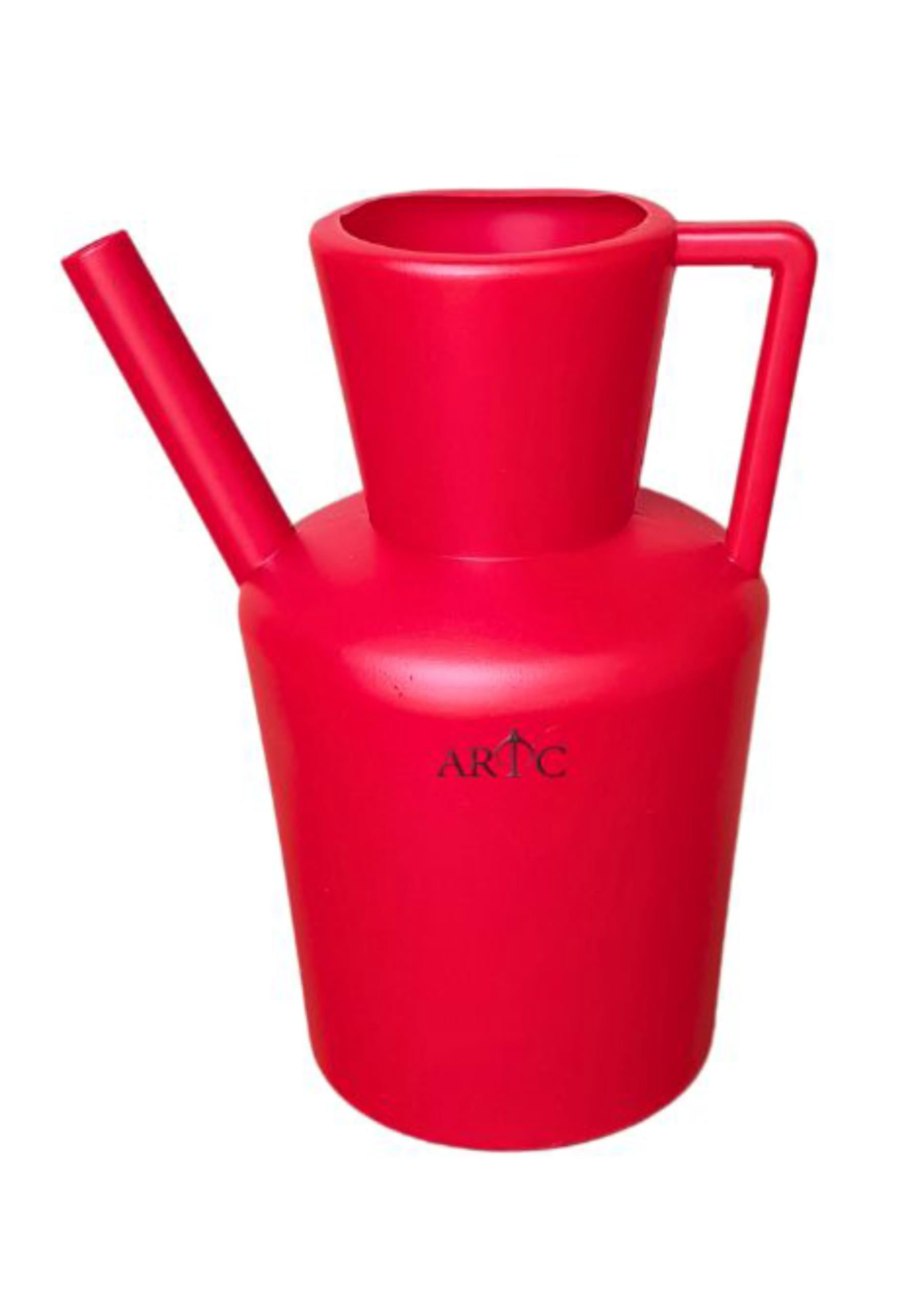 ARTC Plastic Bathroom Toilet Wash Jug, 3 Litre, Watering Can for Garden, Flower Pots, Planters (RED)