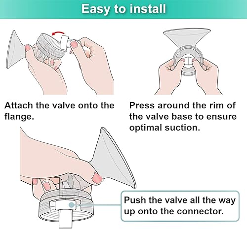 Miniatura 6 de Nenesupply Válvulas de pico de pato de 6 piezas compatibles con extractores de leche Spectra S1 Spectra S2, no piezas originales de la bomba