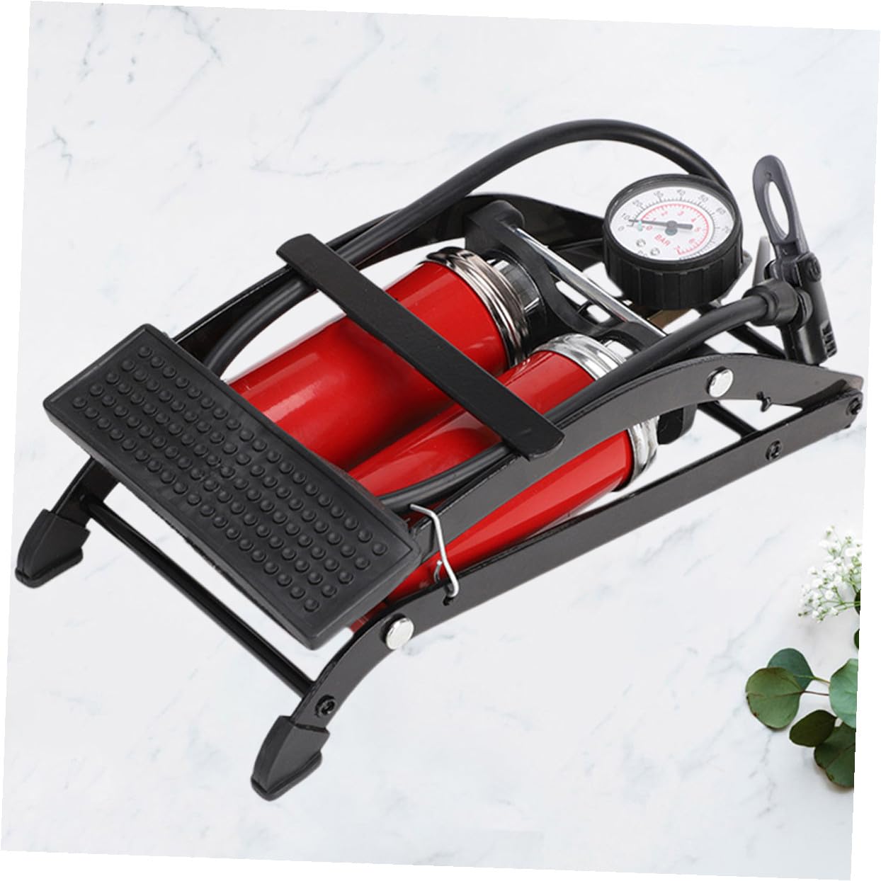 iplusmile Fußpumpe Fahrräder Inflator tragbare Luft Fahrrad Luftdruck Pedalluftpumpe Luftdruck der Pedale