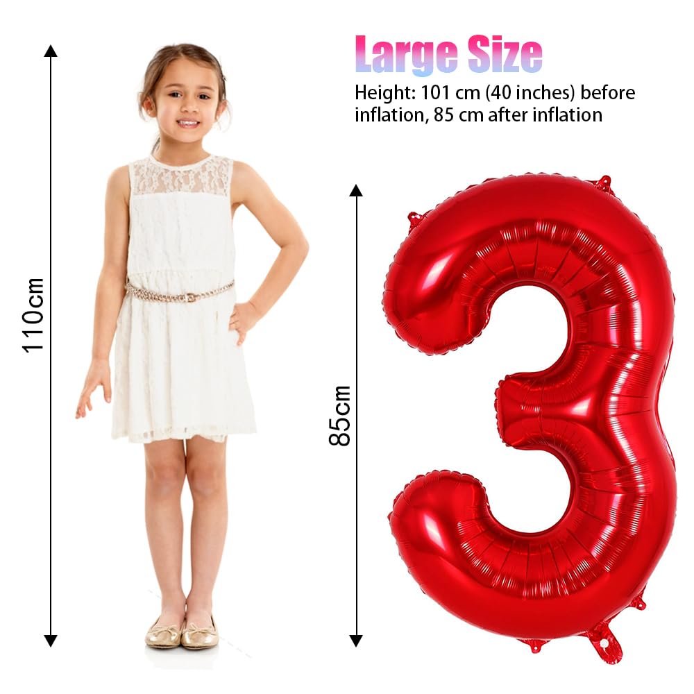 Foil Globo Número 5 Azul 40" (101cm), Inflable Helio o aire, Gigante Numeros 0-9, 10-19, 20-29, 30-100, Grande Globos Decoración para La Boda Aniversario y Cumpleaños Fiestas — view 648