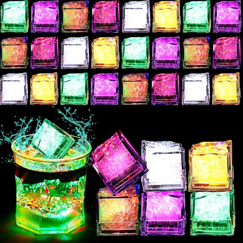 Cubo de Hielo LED, Paquete de 36 Piezas, Acrílico miniatura 1