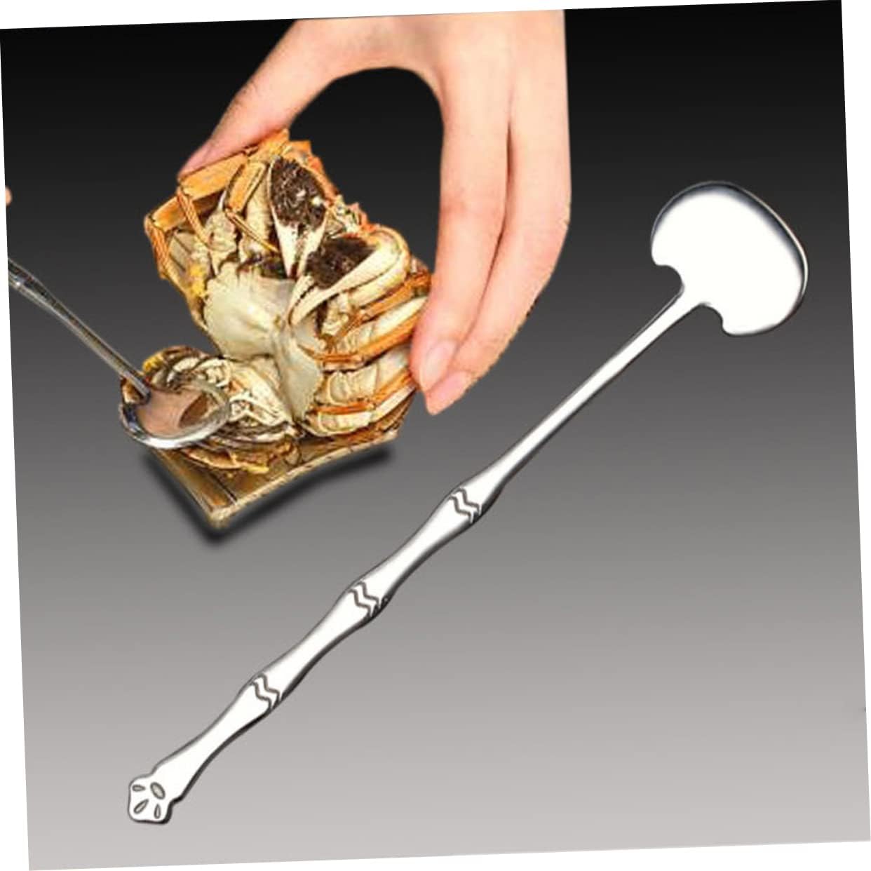 Stainless Steel Crab Tool Set Crab Eating Kit Hammer Scissors Tweezers and Carry Case for