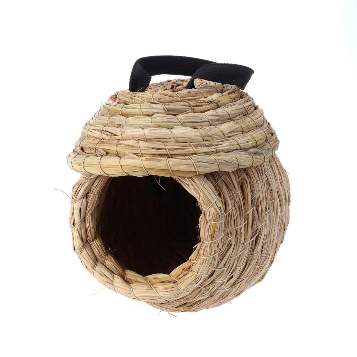 balacoo Hanging Bird House Garden Indoor Outdoor Bird House Bird Nest for Squirrel Hummingbird Bluebird Parrot Sparrow Bird (Random Rope Color)