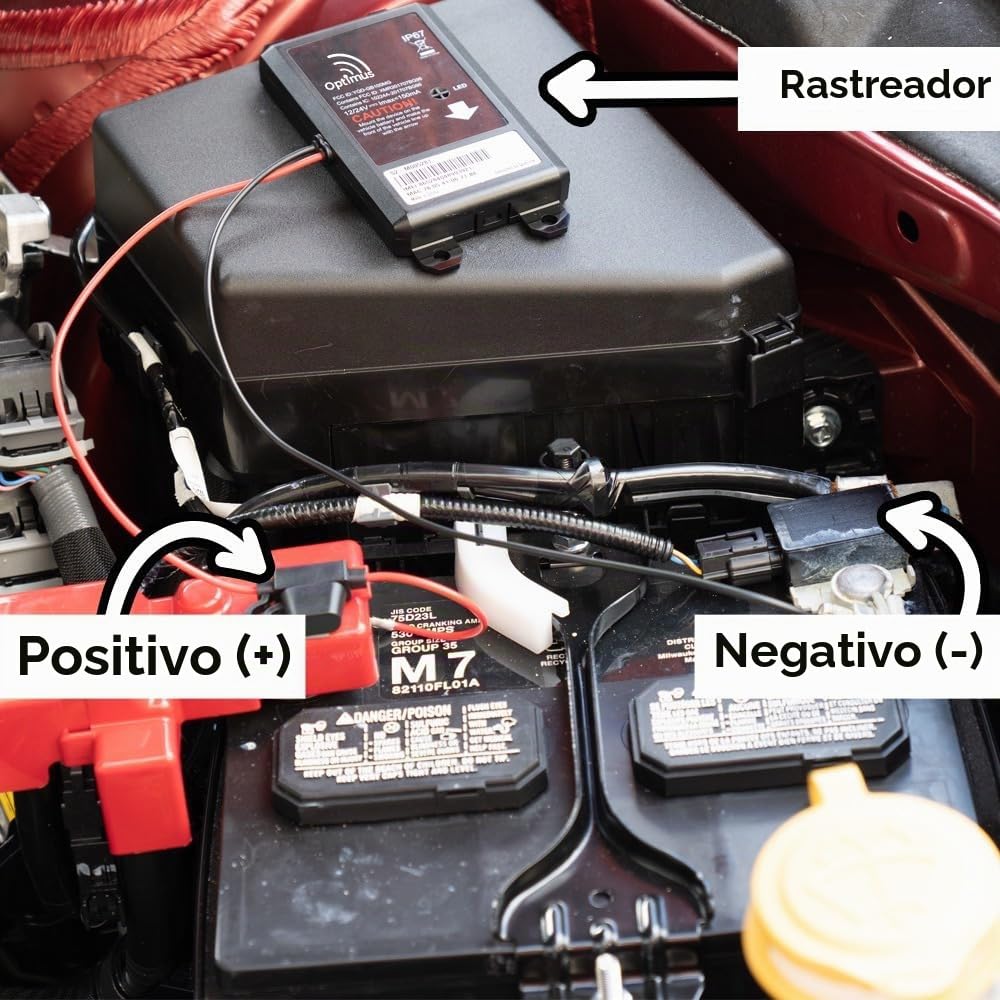 Optimus GB100M 4G LTE - Easy Install on Car's Battery GPS Tracker