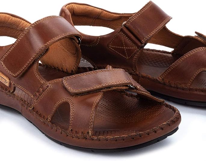 Amazon | Pikolinos メンズ アンクルストラップサンダル, ブラック