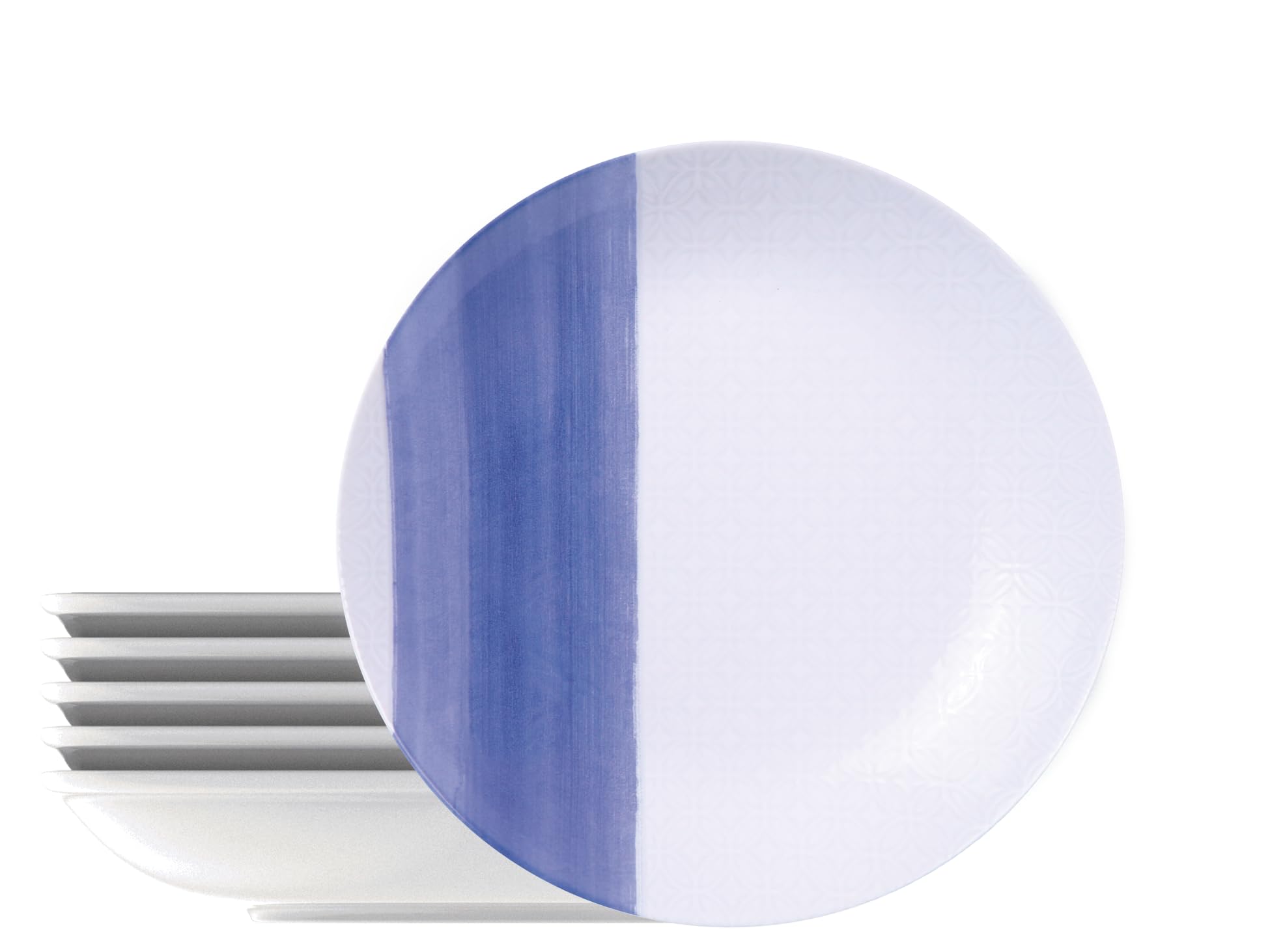 Tramontina - Soho Porcelain Decorated Round Soup Plates 22 cm Set of 6