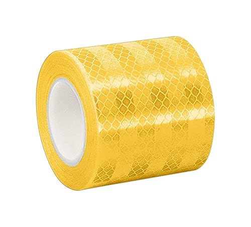 3M 3431 - Cinta adhesiva reflectante color amarillo (varios tamaños)