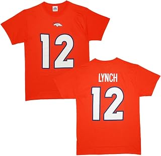 Majestic Athletic Paxton Lynch Denver Broncos Orange Eligible Receiver III Jersey Name and Number T-Shirt