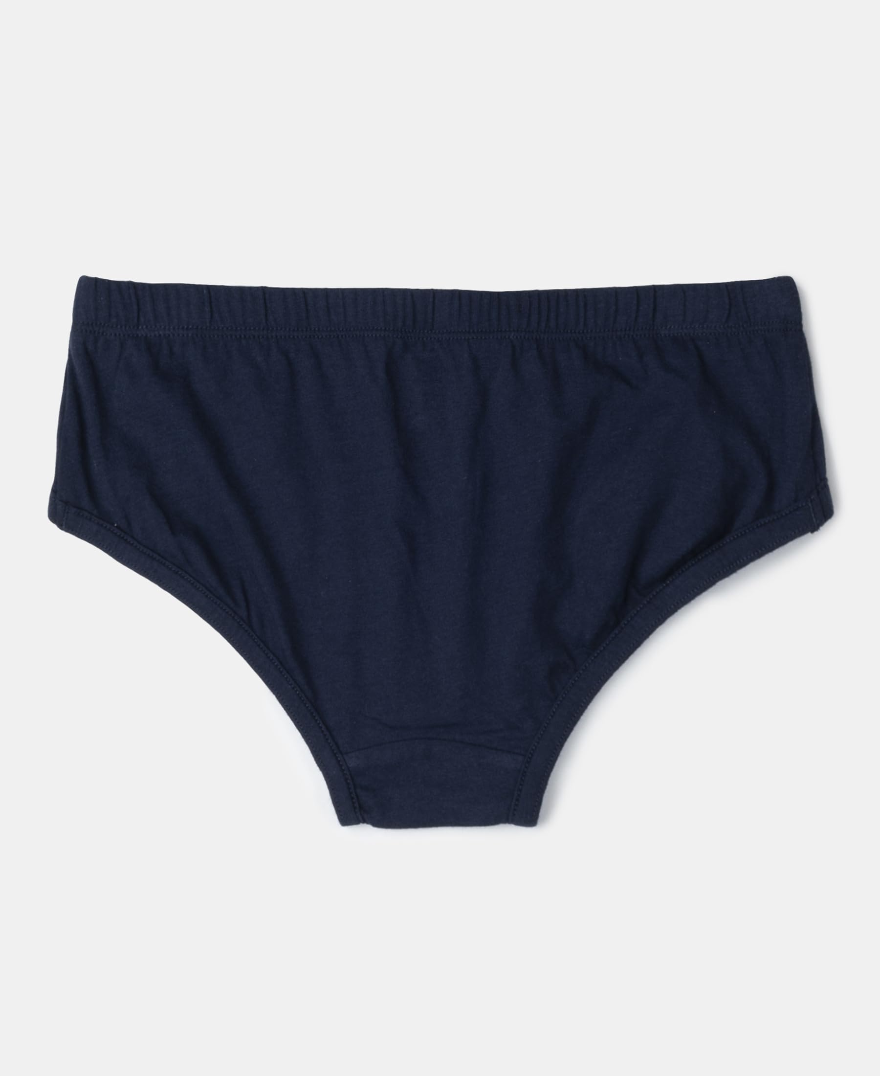 Jockey 3035 Boys Super Combed Cotton Solid Brief with Ultrasoft Waistband (Pack of 3)_Coronet Blue, Dandelion Yellow & Navy_9-10 Yrs - Image 8 thumbnail