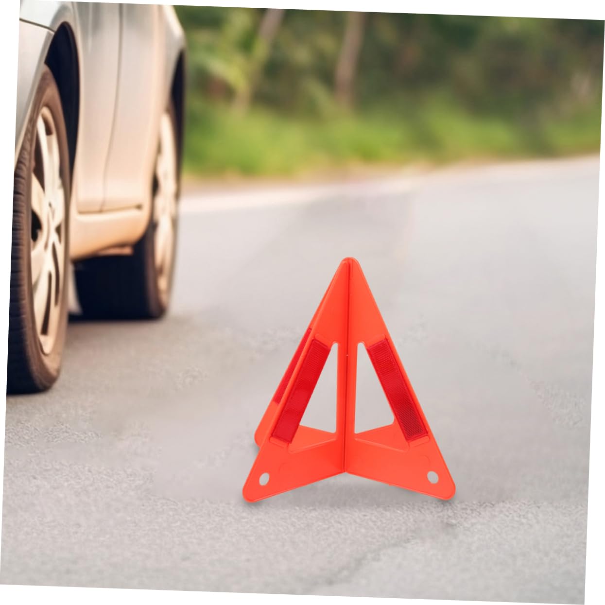 Cabilock 5 Piezas Señal Triangular Reflectante Triángulo de Emergencia para Vehículos Kits de Seguridad para Vehículos Señal de Advertencia para Coche Uso en Emergencias Carretera
