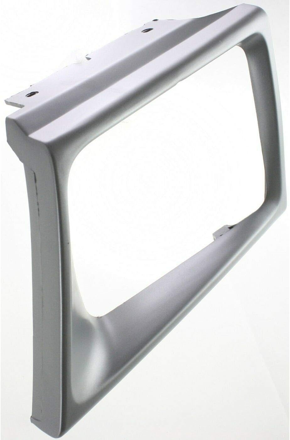 DAT AUTO PARTS Front Left Driver Headlight Door Bezel Cover Lamp Grille Insert Trim Replacement for 1997-2002 Ford Econoline Van For Sealed Beam Lamps Silver Textured Plastic FO2512158 F7UZ13064AAA