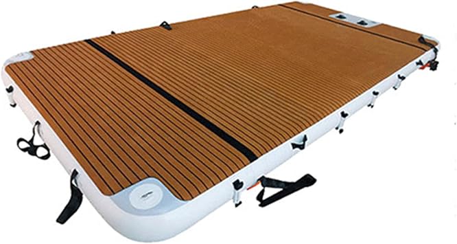 Inflatable Floating Platform Swimming Water Island Motorboat Dock Air Cushion/Inflatable Dock, Sea Fishing Fishing Dock EVA Air Cushion