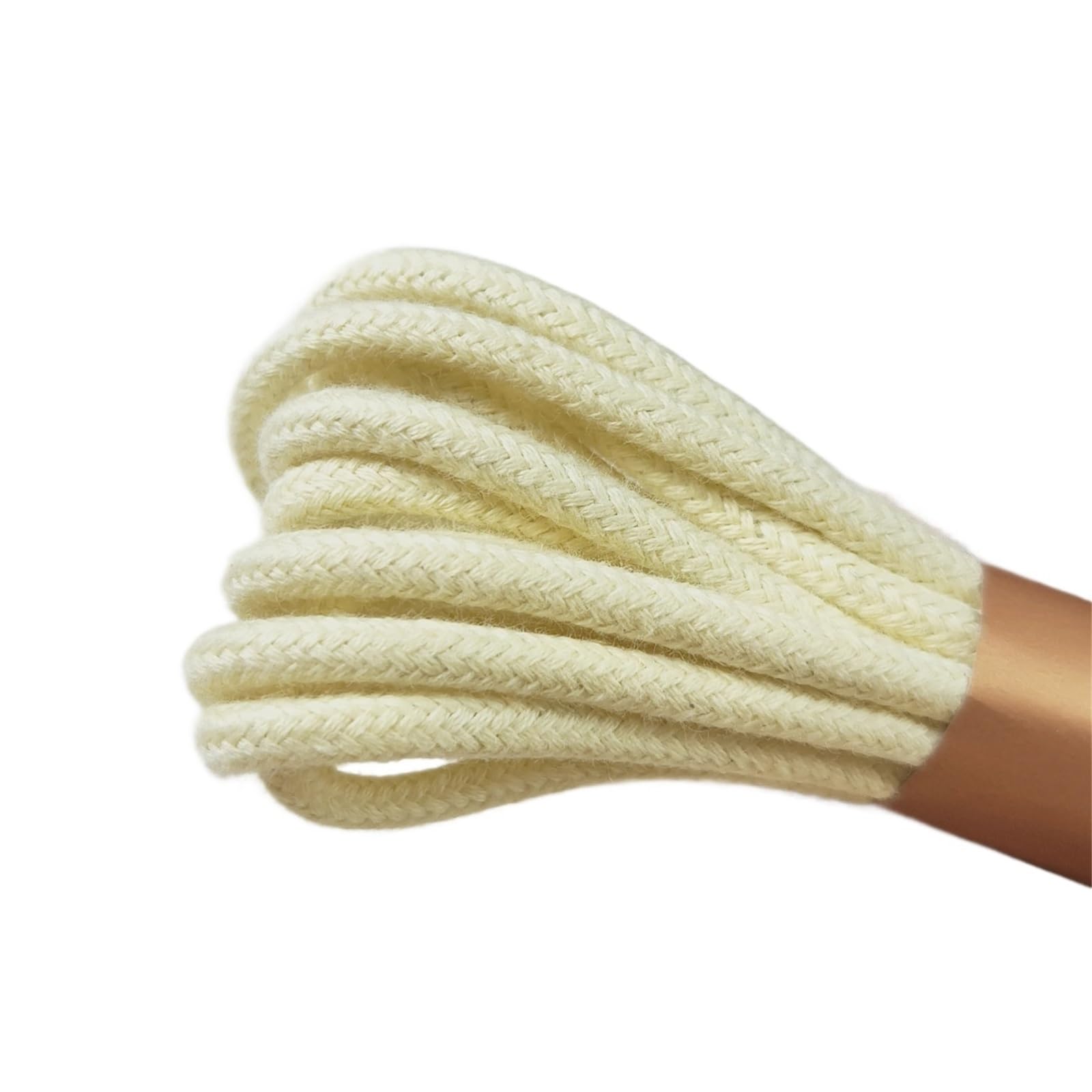 Cotton Macrame Cord 4mm Macrame Cords Cotton Braided Cord Rope 16ft/5.5Yards(Color1)
