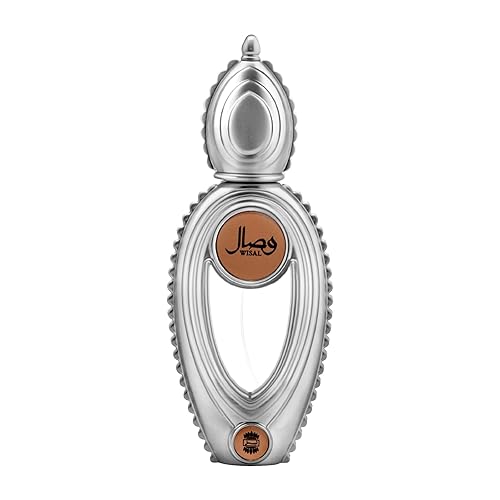 Ajmal Wisal Eau de Parfum para mujer, 1.7 onzas, perfume árabe de larga duración, aroma afrutado, picante, amaderado, elegante fragancia diaria,