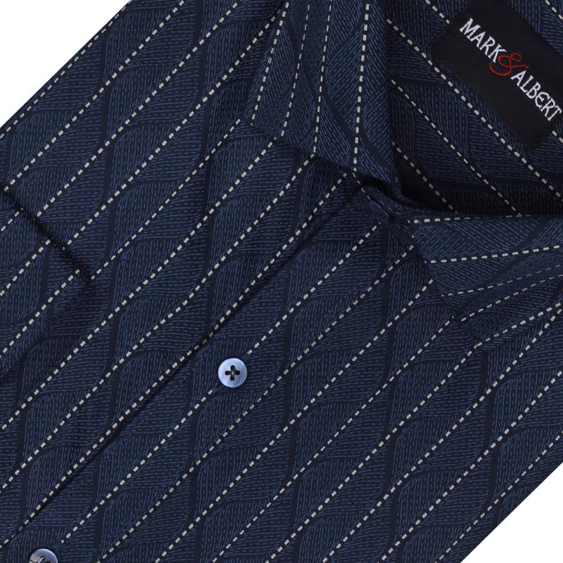 Image of MARK & ALBERT Mens Full Sleeves Checkered Shirt Regular Fit