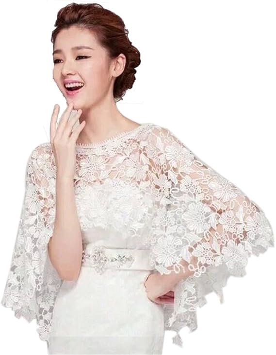 Amazon Co Jp Osepeケープ レース肩掛け ウエディング パーティー 結婚式 披露宴 花嫁服装 ショートカーディガン ドレス フェイク ファー ふわふわ エレガント かわいい ファッション