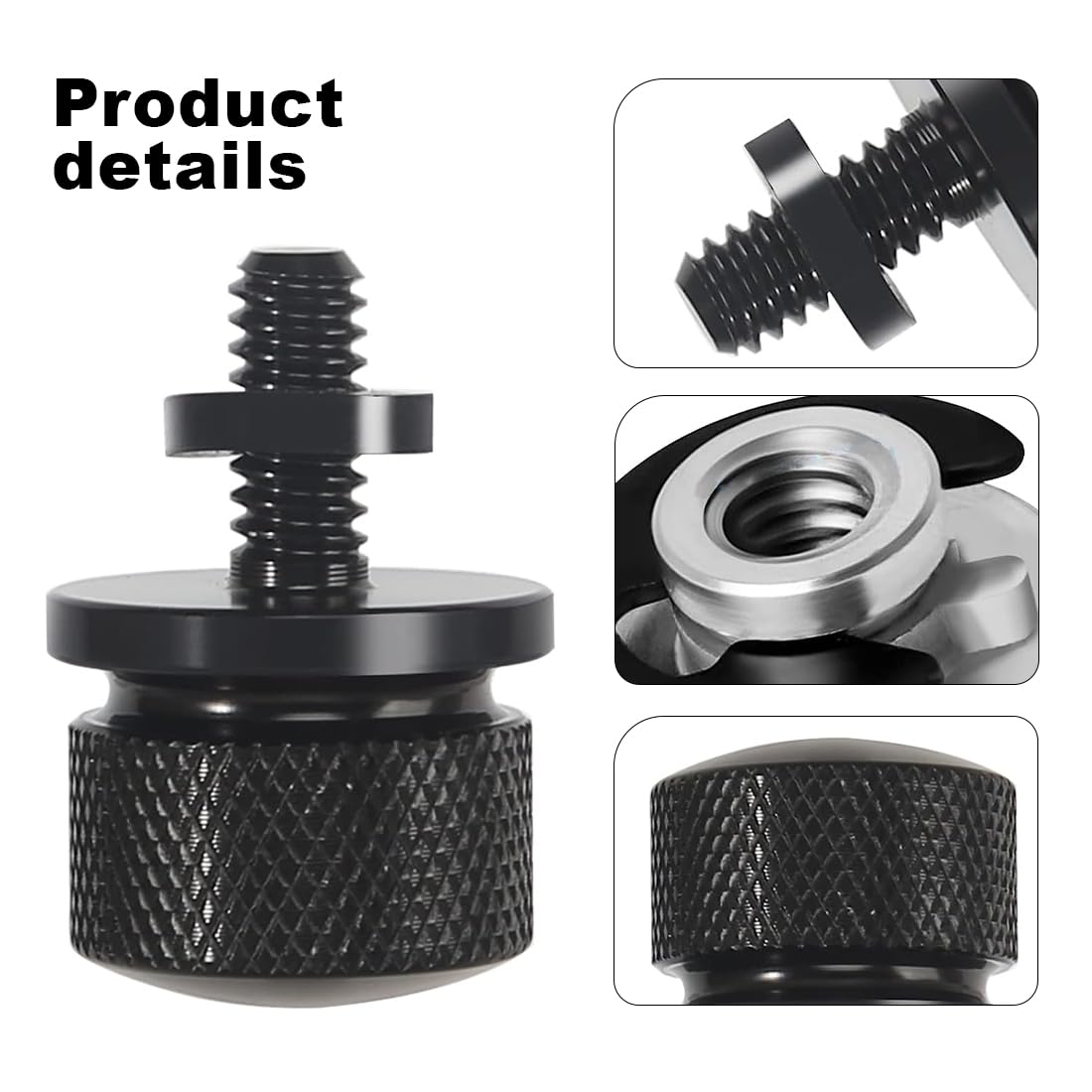 Viti Per Sedile Moto In Alluminio Cromato - Kit 2 Pezzi Con Dadi E Clip - Foto 10