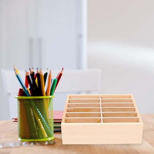 Miniatura 3 de Organizador de escritorio para teléfono de aula, 12 rejillas, caja organizadora de escritorio para teléfono celular, caja de almacenamiento, estante