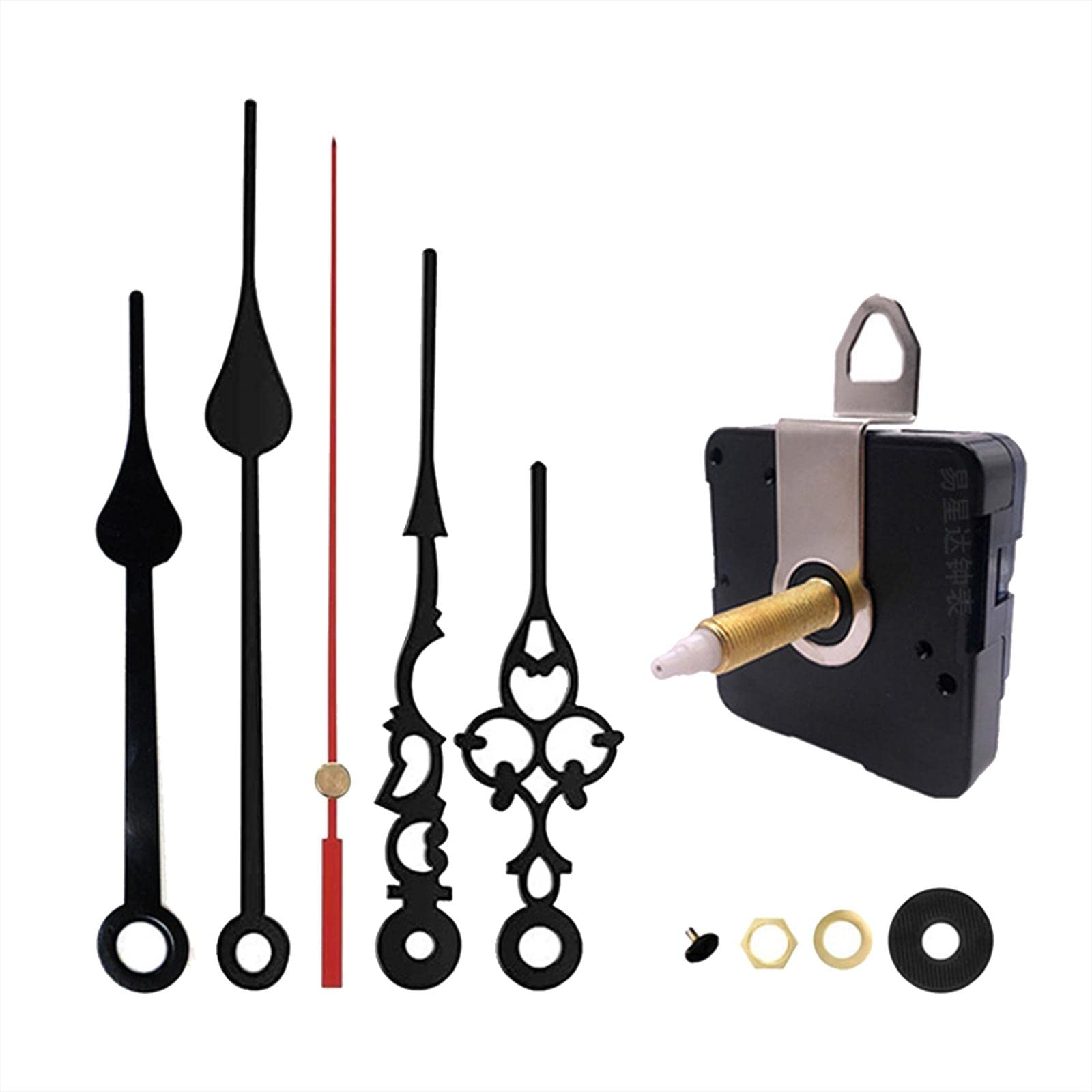 LOOM TREE® 2Xclock Mechanism Hands Long Hands Repair Tool Silent Wall Clock Mechanism Set Style D | Home D?©cor | Clocks | Replacement Parts & Tools-image-29