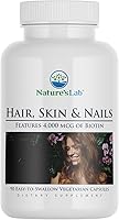 Vista 1 de Nature's Lab Cabello piel y uñas - Biotina, BCAA, MSM, complejo vitamínico - 90 unidades (suministro para 90 días)