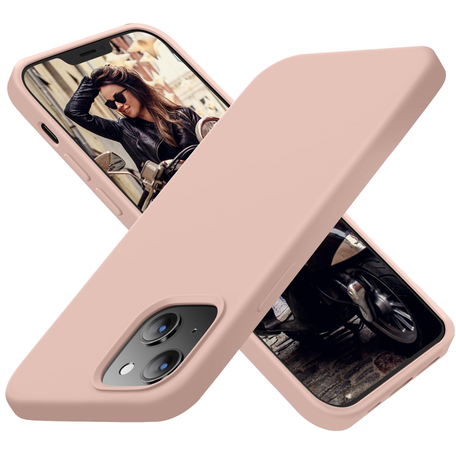 Cordking Designed for iPhone 13 Case, Designed for iPhone 14 Case, Silicone Ultra Slim Shockproof Protective Phone Case with [Soft Anti-Scratch