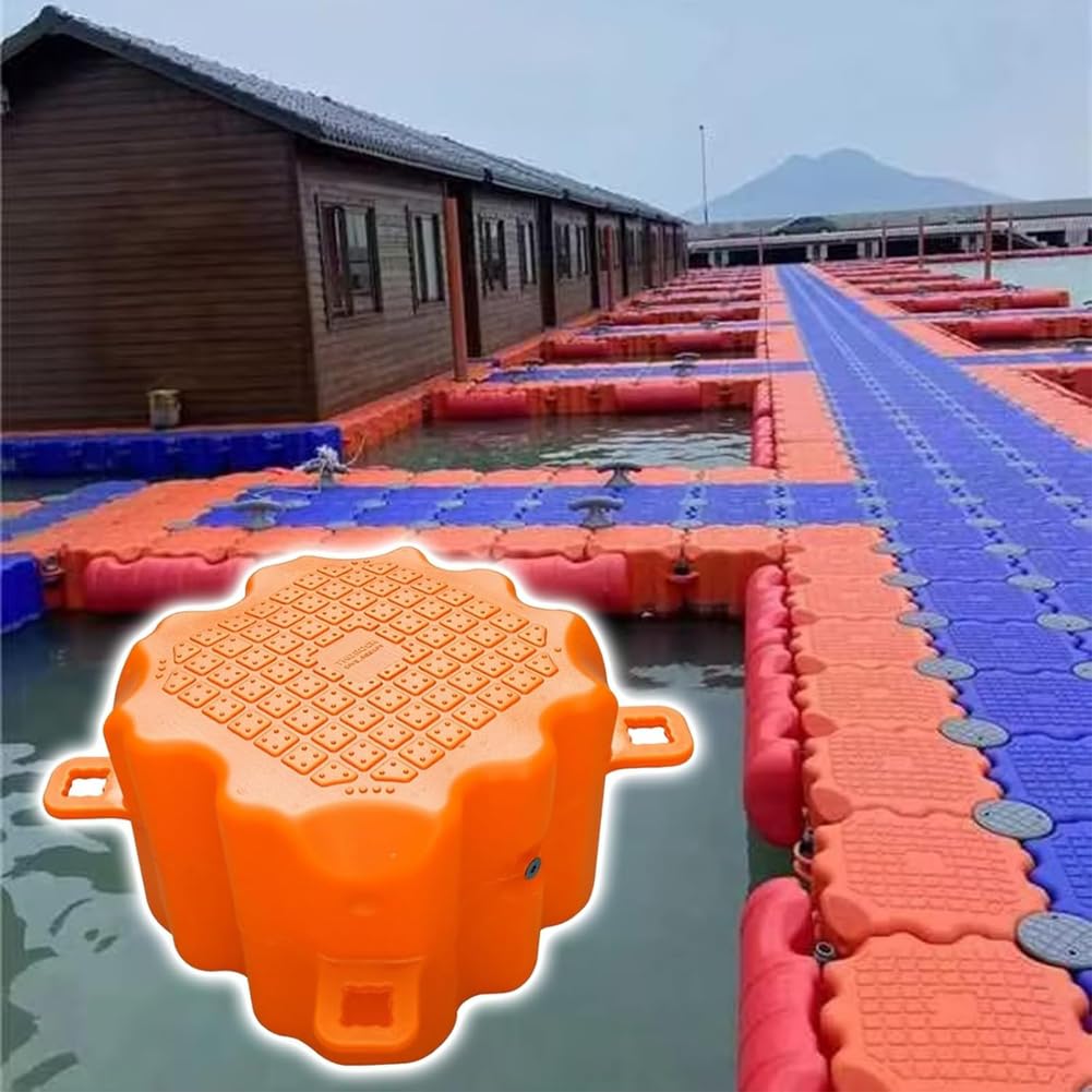Muelle flotante – Pontón modular de plástico de alta carga para pesca, embarcadero flotante antideslizante portátil
