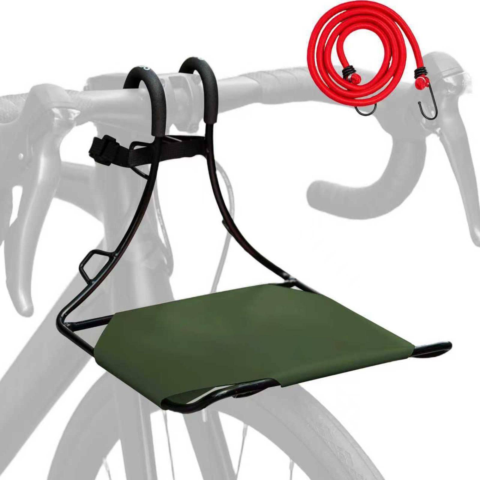 Soporte de carga desmontable para bicicleta, instalación