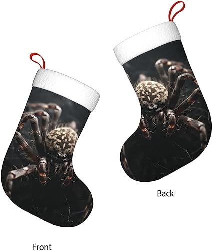 Miniatura 3 de Calcetines de Navidad con estampado de araña aterradora, medias decorativas para la familia, decoración de temporada navideña
