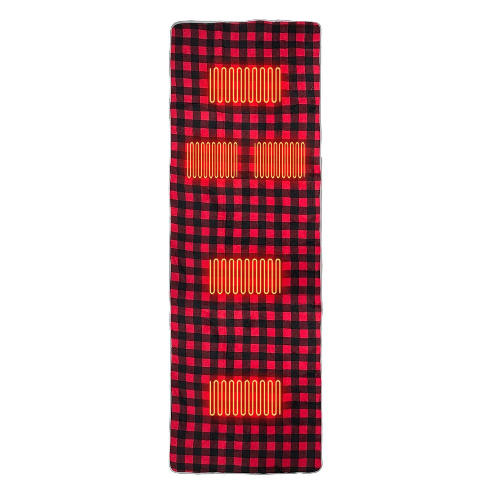Heated Sleeping Bag Liner Non-Slip USB Powered Heater Blanket