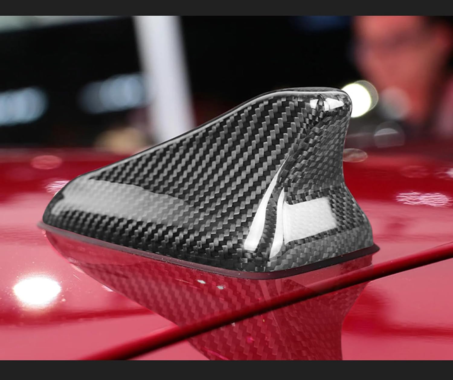 Carbon Fiber Car Roof Shark Fin Antenna Cover Trim for Kia Stinger 2018-2023