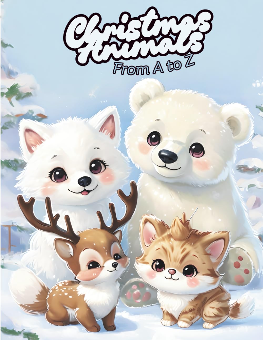 Christmas Animals from A to Z: Adorable Holiday Animals to Color (CD Creations A–Z Coloring Series)