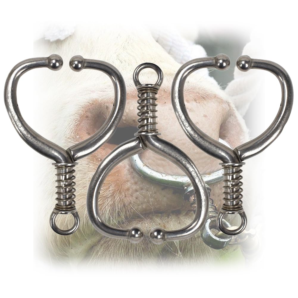Pince à nez de vache anti stress pour fixer le cercle nasal de bétail en inox