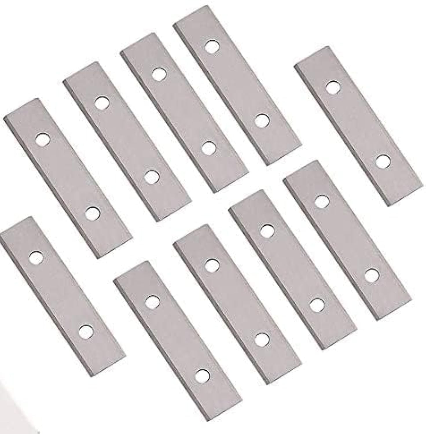 2.38"(60mm) Paint Scraper Carbide Blades Double-Edged Reversible Replacement Blade 2-3/8"(60X12X1.5mm) Fits Most equivalent General purpose Hand-Held Scrapers,10pcs By LU&MN