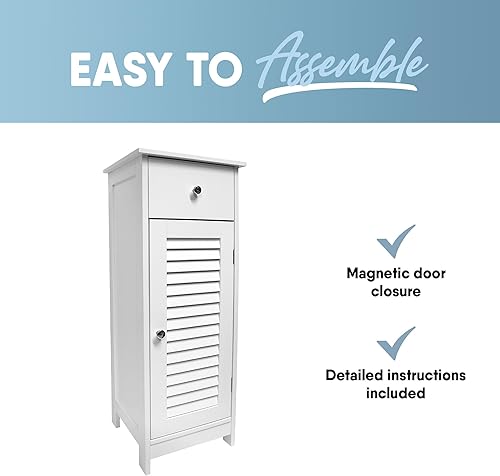 Miniatura 8 de MICRODRY Armario de baño con espejo montado en la pared con estantes, puerta magnetizada permanece cerrada, diseño compacto y funcional, duradero y