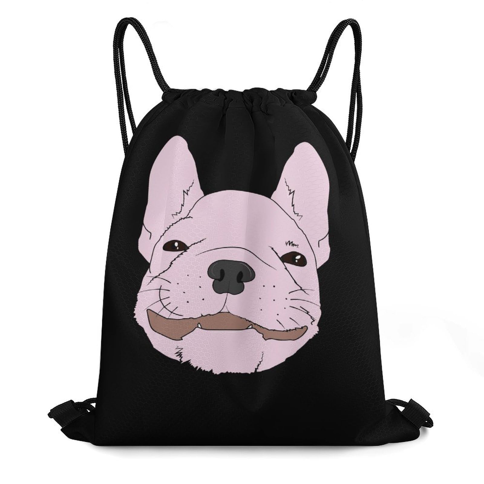 French Bulldog Drawstring Backpack Durable Sport Gym Bags Daypack for Men Women 35 * 42cm