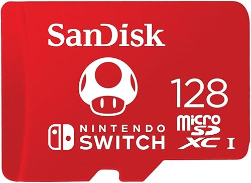 SanDisk Tarjeta microSDXC de 128 GB con licencia para Nintendo Switch - SDSQXAO-128G-GNCZN SanDisk Tarjeta microSDXC de 128 GB con licencia para Nintendo Switch - SDSQXAO-128G-GNCZN
