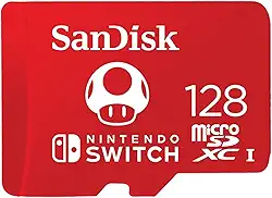 Cartão Micro SD Nintendo Switch, SanDisk, 128GB, SDSQXAO-128G-GNCZN