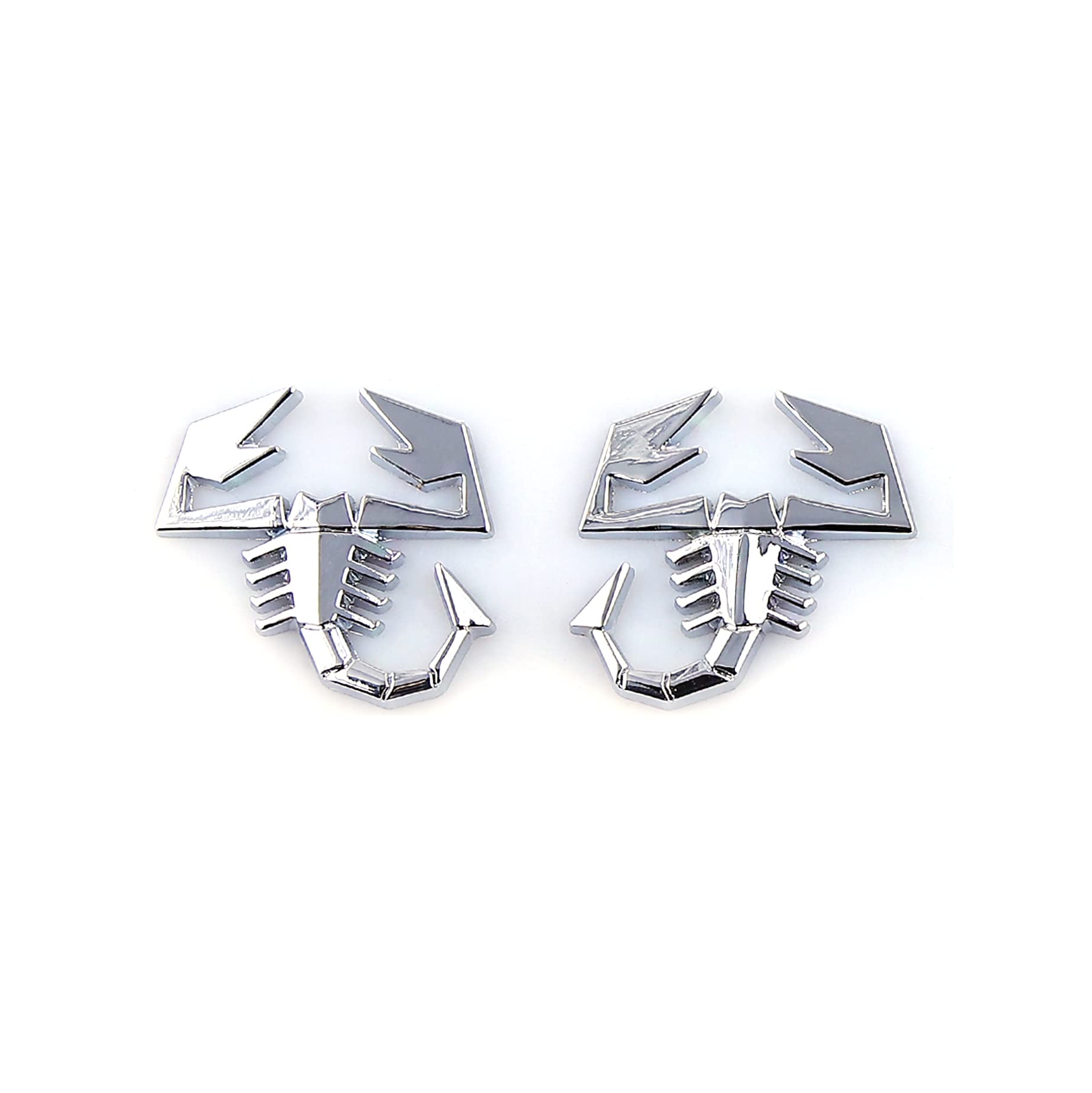 BYNYXI 2 adesivi per auto 3D in metallo scorpione – Personalizzato impermeabile Scary lucertola emblema – Decorazione per auto