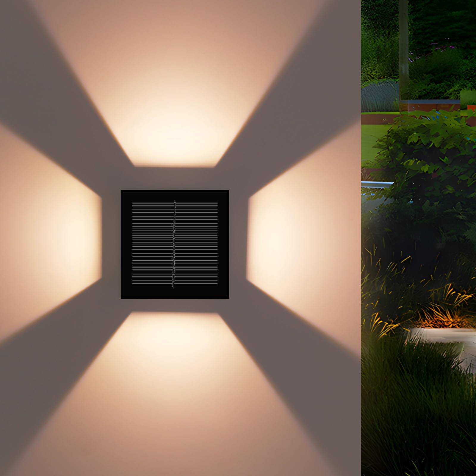 PZJFH 1 Pack Solar Outdoor Wall Light - Image 2