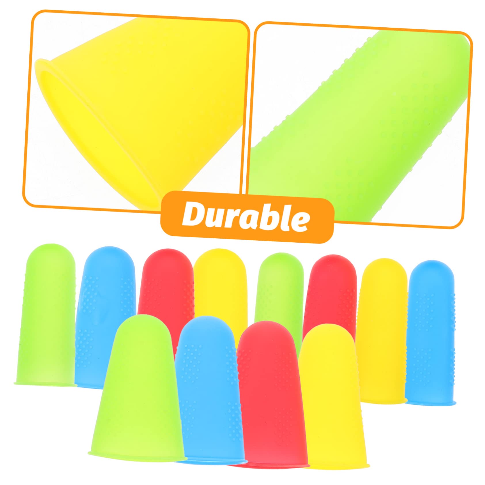 MAGICLULU 4 Set Di Protezioni Per Le Dita in Silicone Riutilizzabili Per La Casa E Il Lavoro 12 Pezzi*4